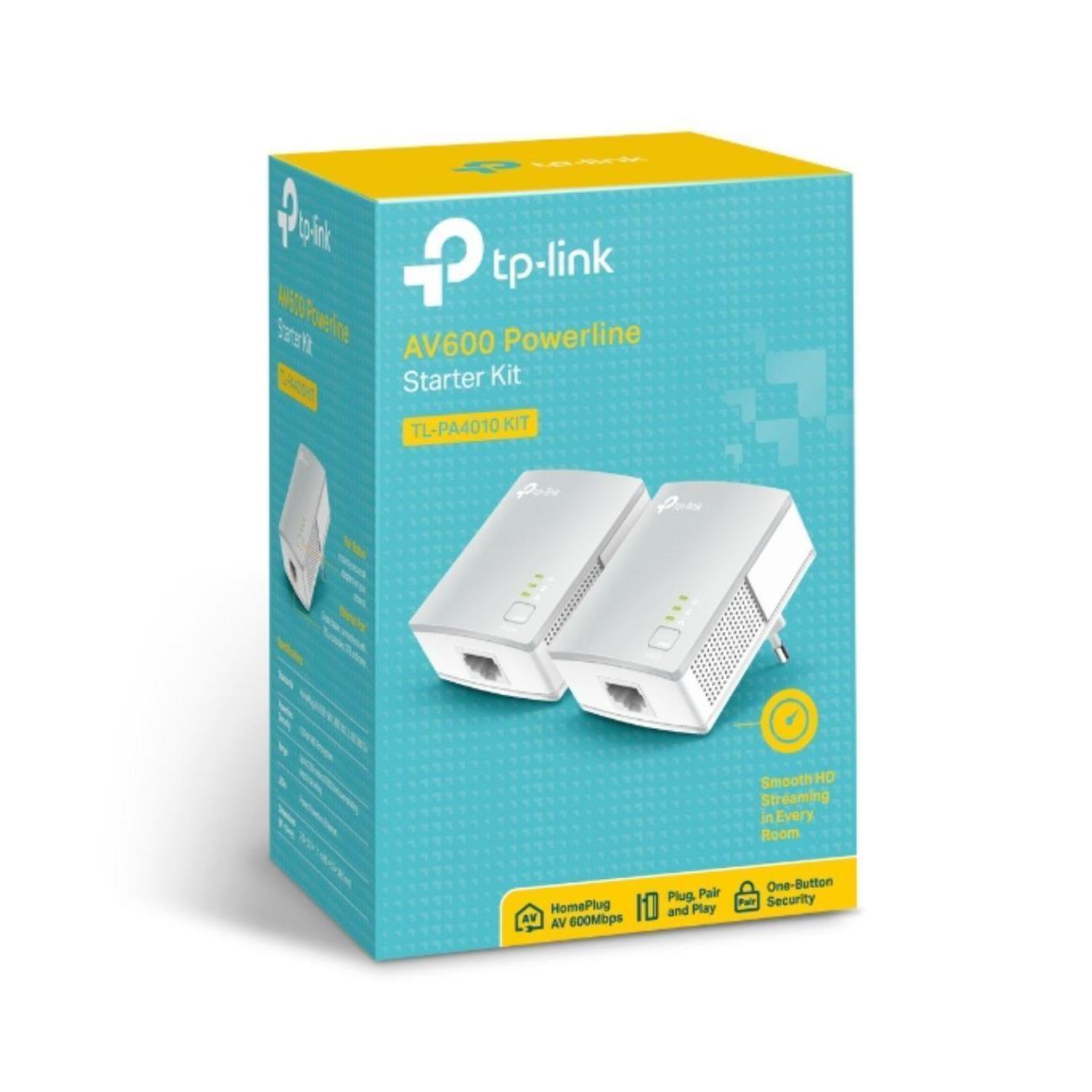 TP-Link TL-PA4010 KIT AV600 Powerline Ethernet Adapter 600Mbps 1xLAN Port 300m Range