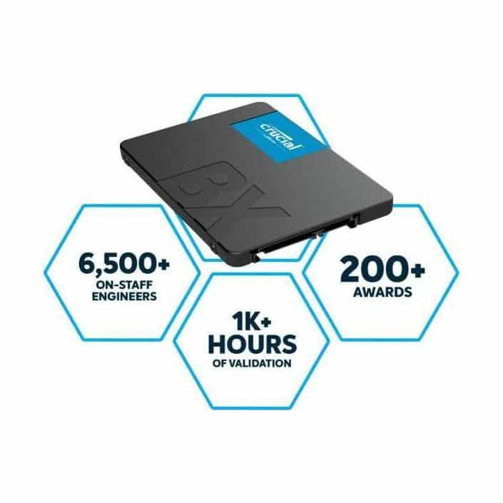 Crucial BX500 240GB 2.5" SATA III 6Gb/s SSD 540/500MB/s 7mm
