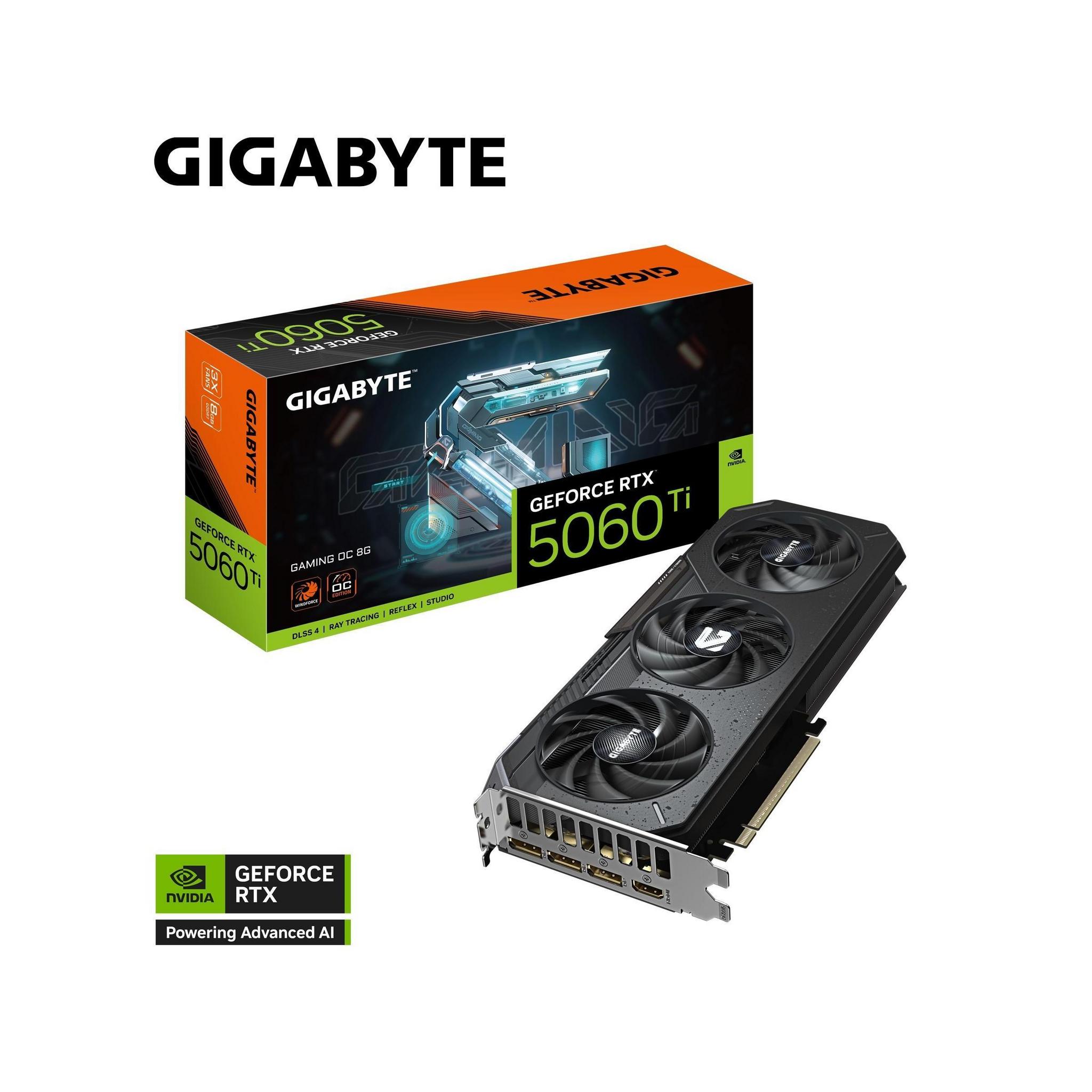 Gigabyte GeForce RTX 5060 Ti GAMING OC 8GB GDDR7 2647MHz Graphics Card