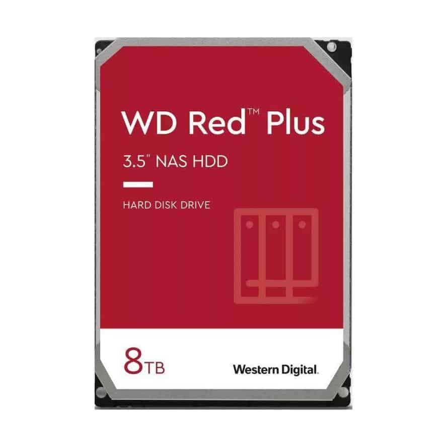 Western Digital WD Red Plus 8TB 3.5" NAS HDD SATA 215MB/s 5640RPM 256MB Cache
