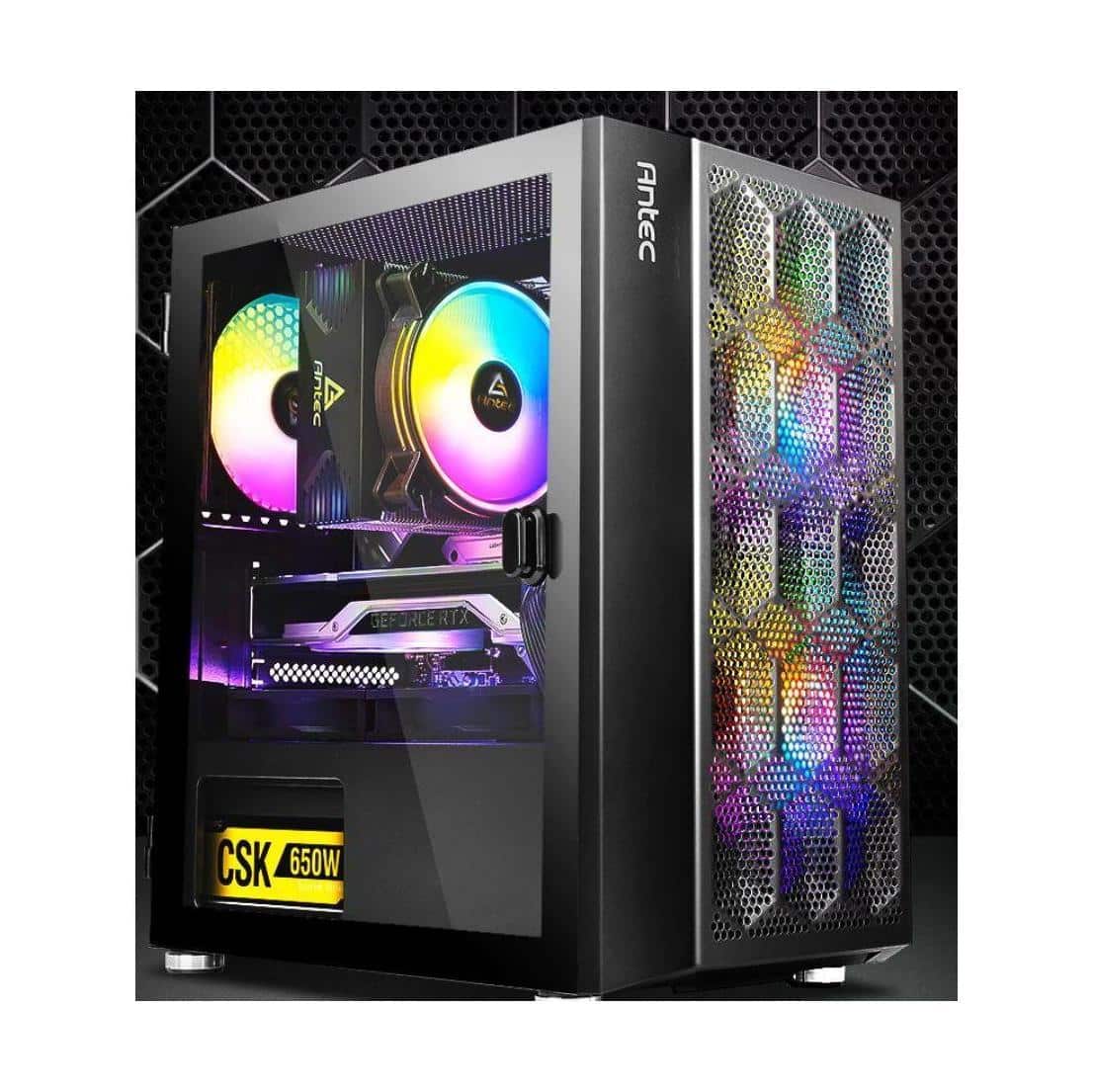 Antec NX200M mATX ITX 3xRGBFan MeshFront 240mmRadiator 275mmGPU Case