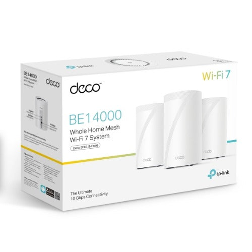 TP-Link Deco BE68 BE14000 Tri-Band Wi-Fi 7 Mesh System 3-Pack