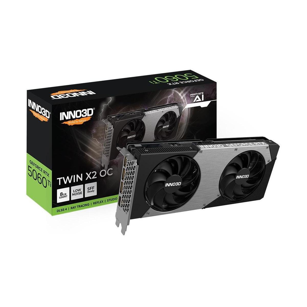 INNO3D GeForce RTX 5060 Ti TWIN X2 OC 8GB GDDR7 2602MHz Graphics Card