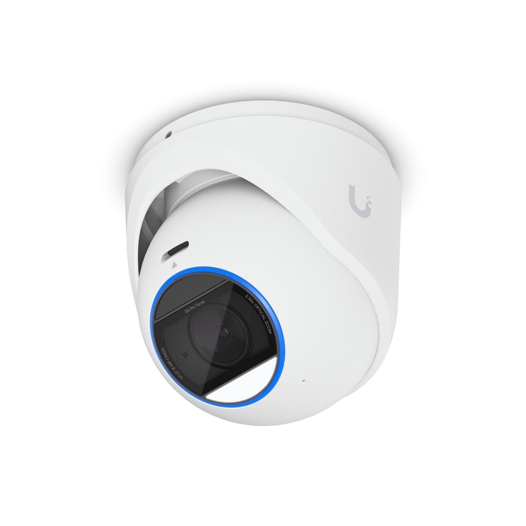 Ubiquiti G6 Pro Turret White All-Weather Tamper-Resistant 4K PoE+Cam AI Engin...