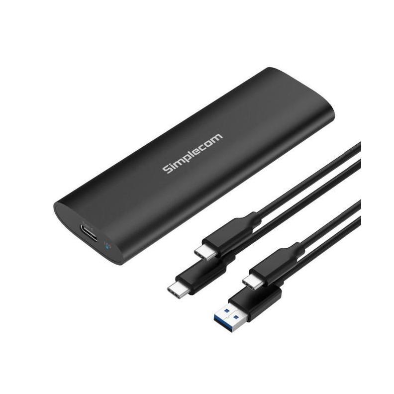 Simplecom SE516 NVMe/SATA M.2 SSD USB-C Enclosure USB 3.2 Gen 2 10Gbps