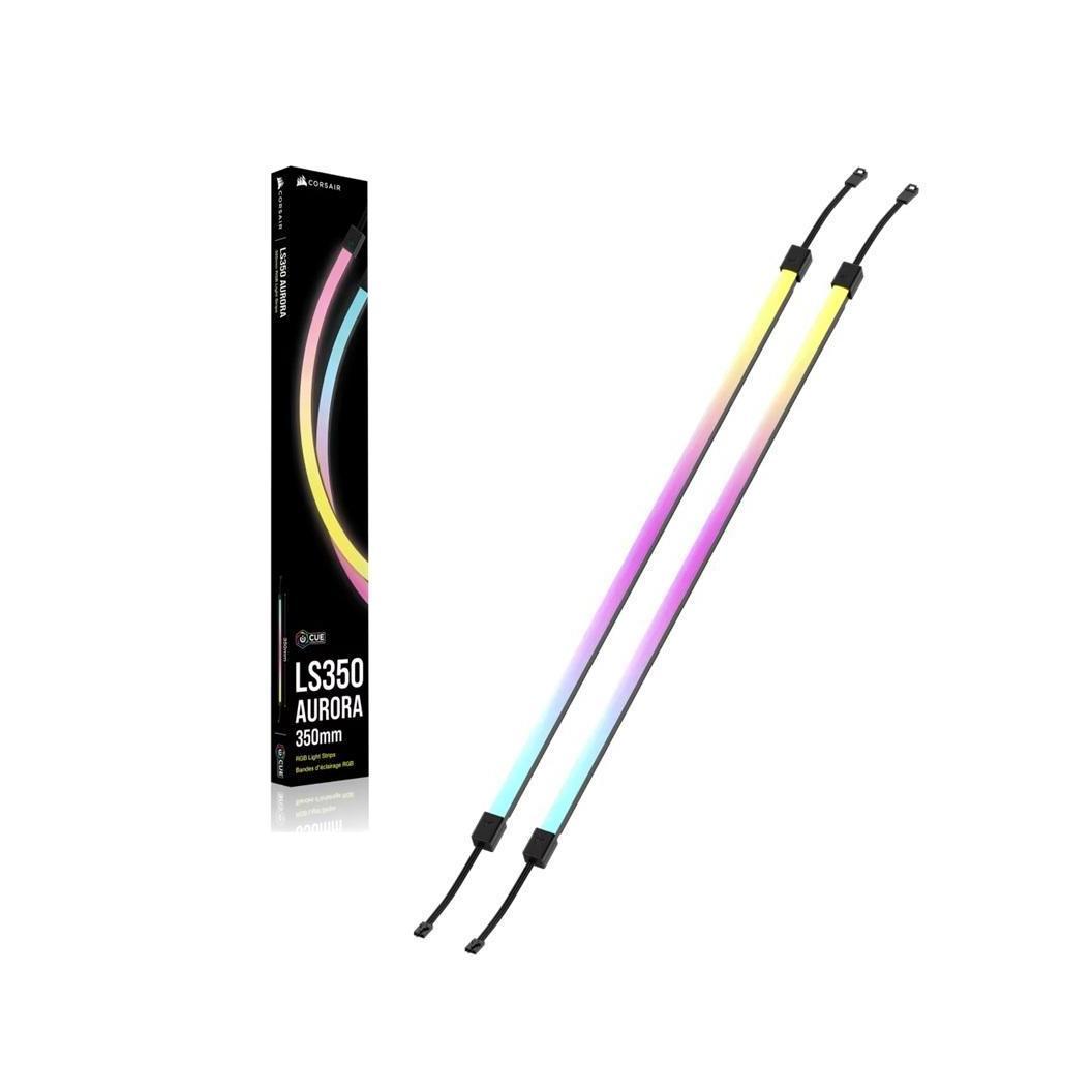 Corsair LS350 Aurora RGB 350mm Light Strips Addressable LEDs Magnetic Mount Black