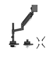 Brateck LDT80-C012P Super Heavy-Duty Pole-Mounted Gas Spring Monitor Arm 24-57 Matte Black