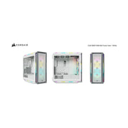 Corsair iCUE 5000T RGB ATX Mid-Tower Case White USB-C 160LED