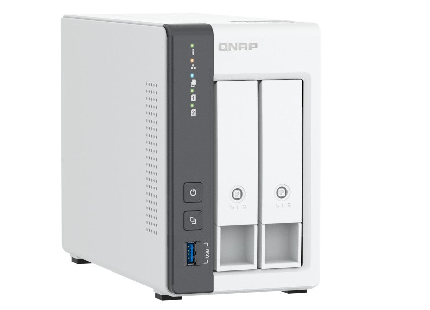 QNAP TS-216G 2-Bay NAS Quad-Core 2.0GHz 4GB RAM 2.5GbE Hot-Swappable RAID