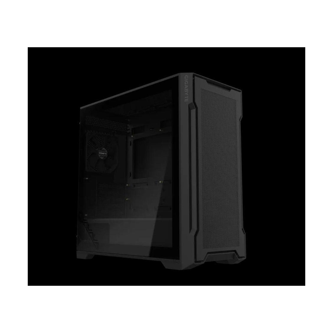 Gigabyte C102 GLASS Black Mid-Tower Case Mini ITX Micro ATX 5xSlots 2x3.5" 3x2.5" 2xUSB3.0 120mmFan