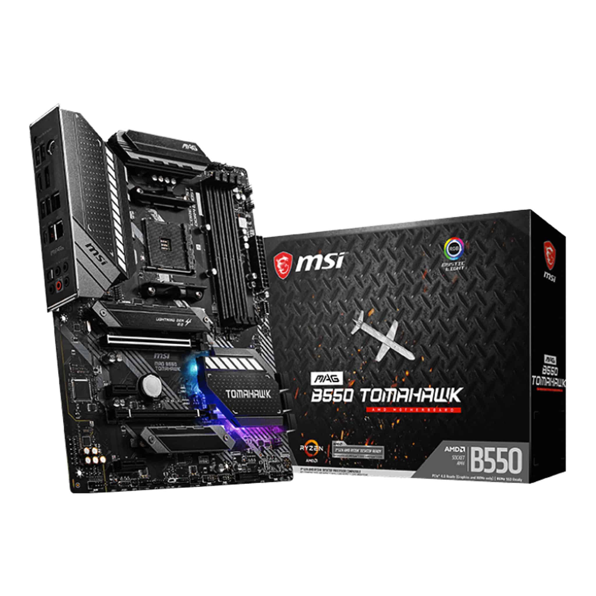 MSI MAG B550 Tomahawk DDR4 AM4 ATX Motherboard