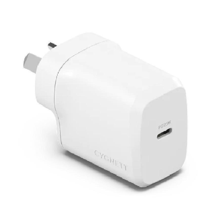 Cygnett PowerPlus 25W USB-C PD Wall Charger White