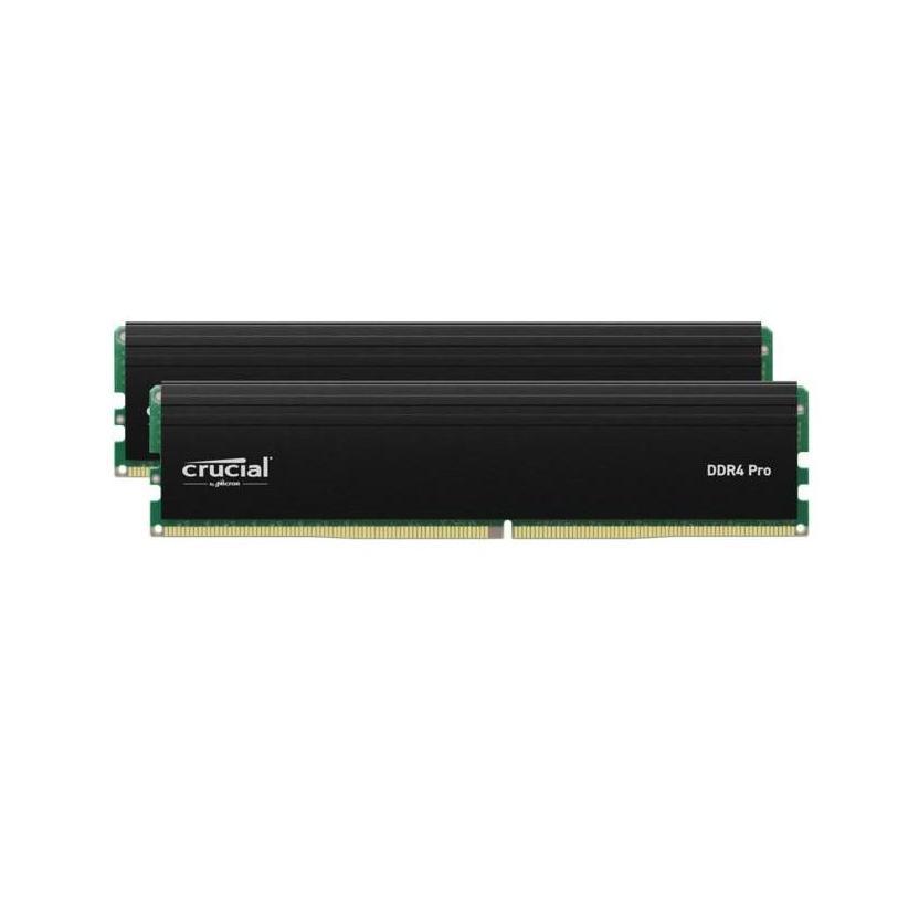 Crucial Pro 32GB Kit (2x 16GB) DDR4 3200MHz CL22 Black Desktop Memory