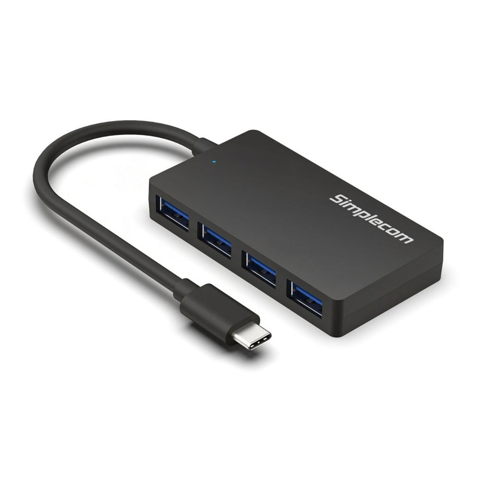 Simplecom CH350 USB-C to 4x USB-A Hub USB 3.2 Gen1 5Gbps