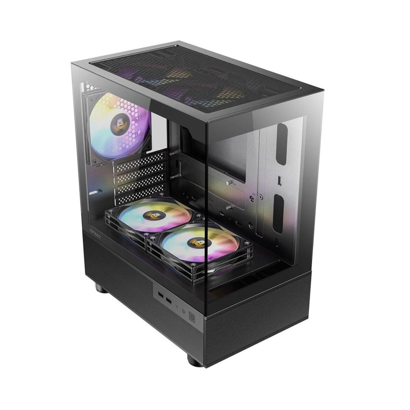 Antec CX200M RGB Elite mATX 270 Degrees View USB 3.0 x 2 Audio I/O Case