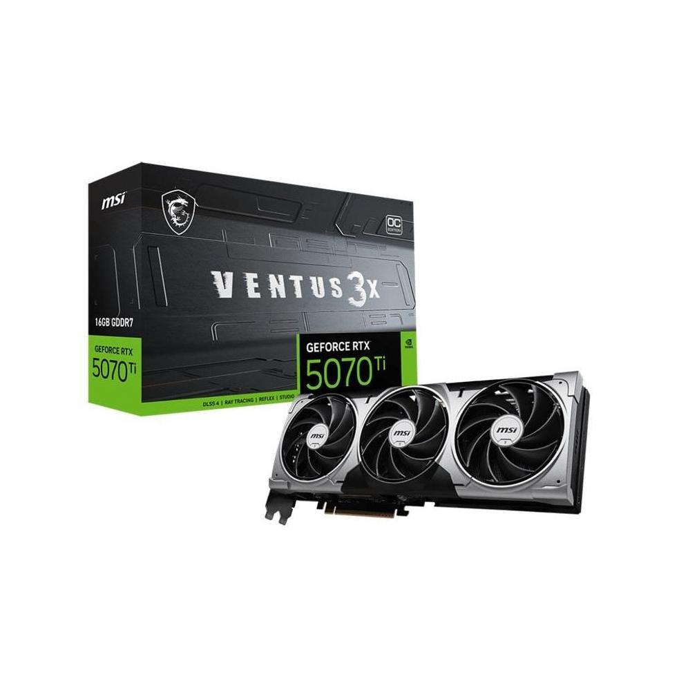 MSI GeForce RTX 5070 Ti 16G VENTUS 3X PZ OC 16GB GDDR7 Graphics Card