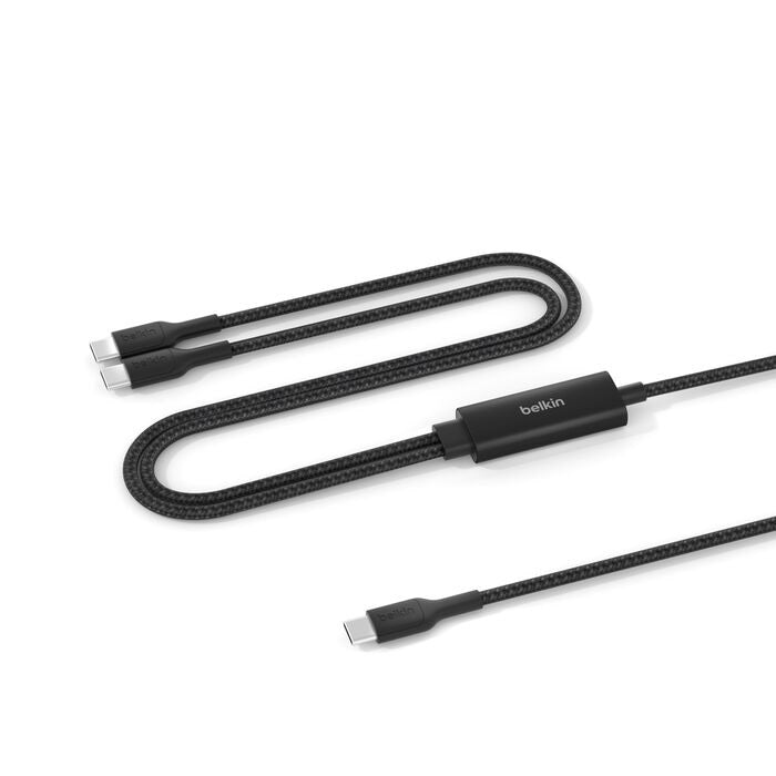Belkin BoostCharge Pro Braided USB-C to Dual USB-C Cable 1.5M Black CAC004fq1.5MBK