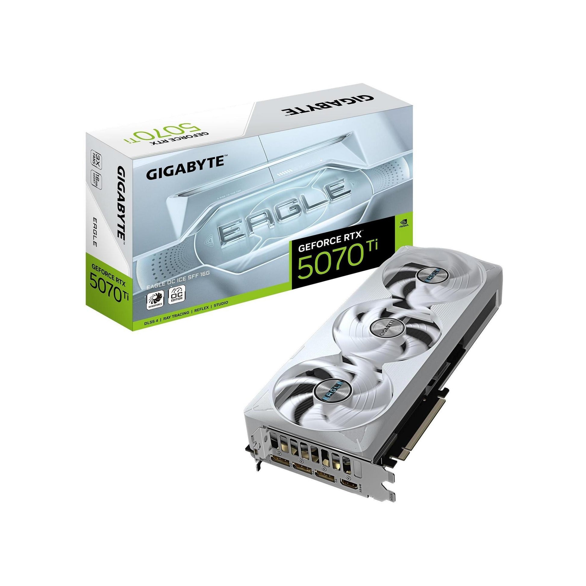 Gigabyte GeForce RTX 5070 Ti EAGLE OC ICE SFF 16GB GDDR7 2542MHz Graphics Card