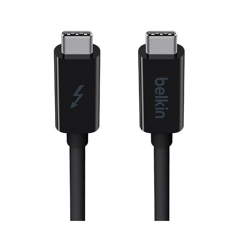 Belkin Thunderbolt 3 USB-C to USB-C Cable 1M Black 60W PD 20Gbps 4K