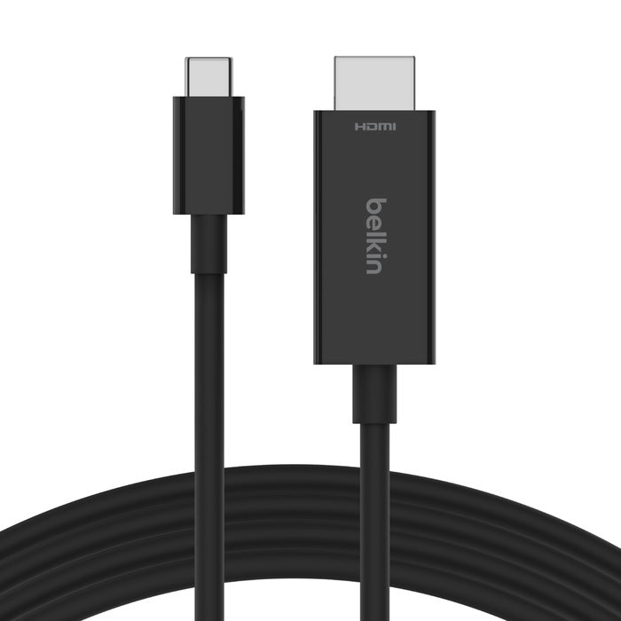 Belkin Connect USB-C to HDMI Cable 2M Black 8K 60Hz 4K 120Hz HDR10+