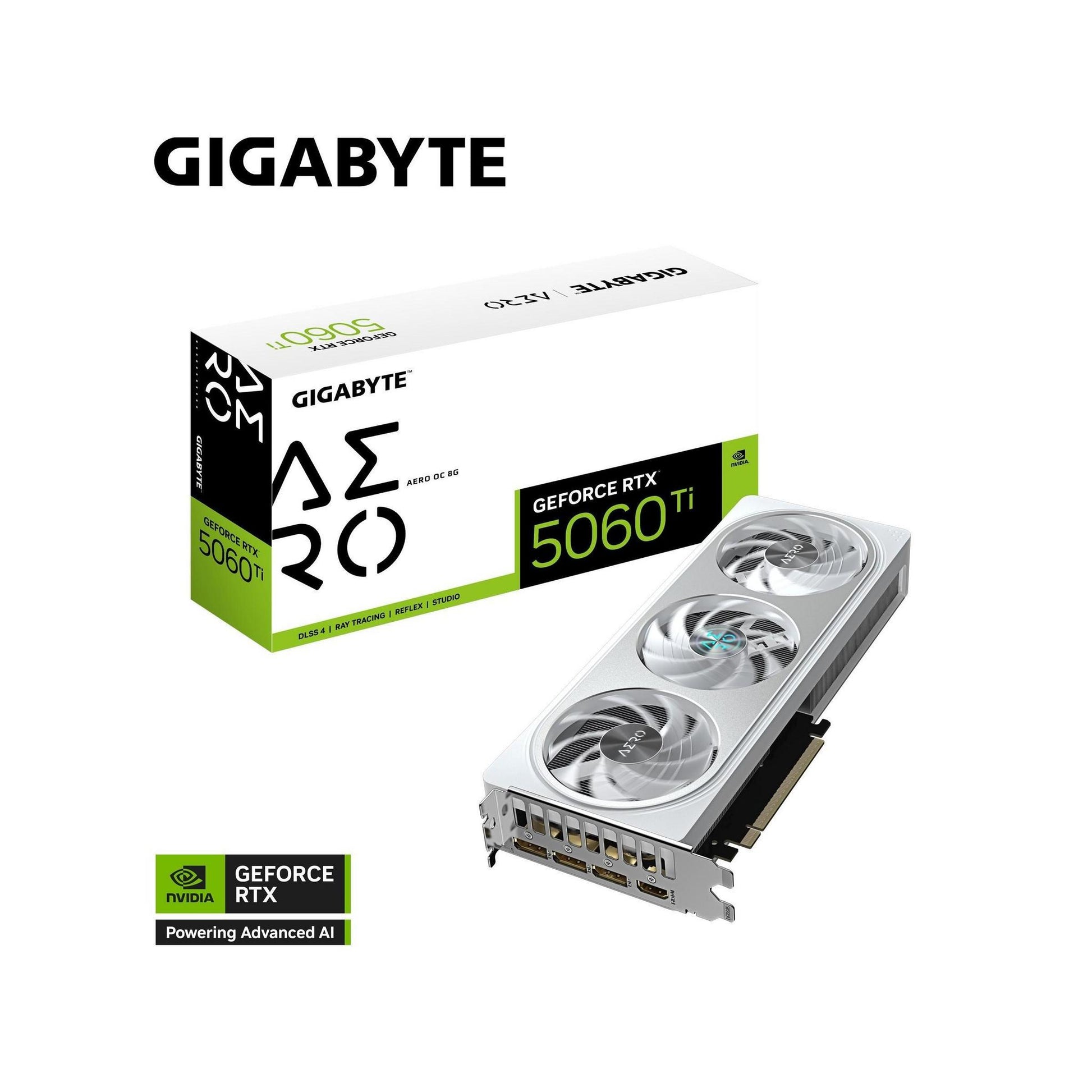 Gigabyte GeForce RTX 5060 Ti AERO OC 8GB GDDR7 2647MHz Graphics Card
