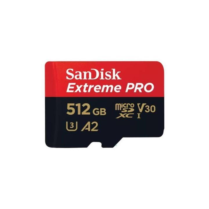 SanDisk Extreme PRO 512GB microSDXC UHS-I Card 140MB/s Write Speed