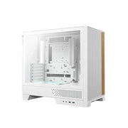 DEEPCOOL CL600 WH High Airflow Compact ATX Case Tempered Glass 2 Pre-Installed Fans