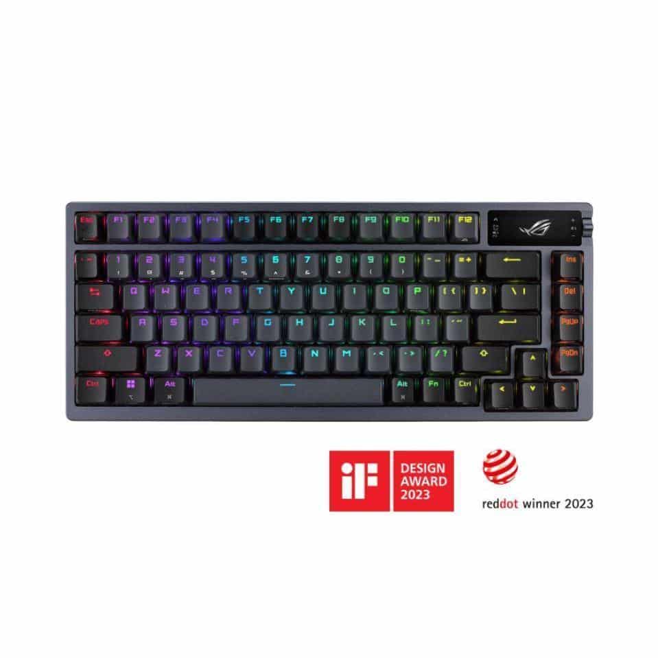 ASUS ROG AZOTH/NXSM/PBT Gaming Keyboard OLED Display NX Storm Switch 75 Keys ...