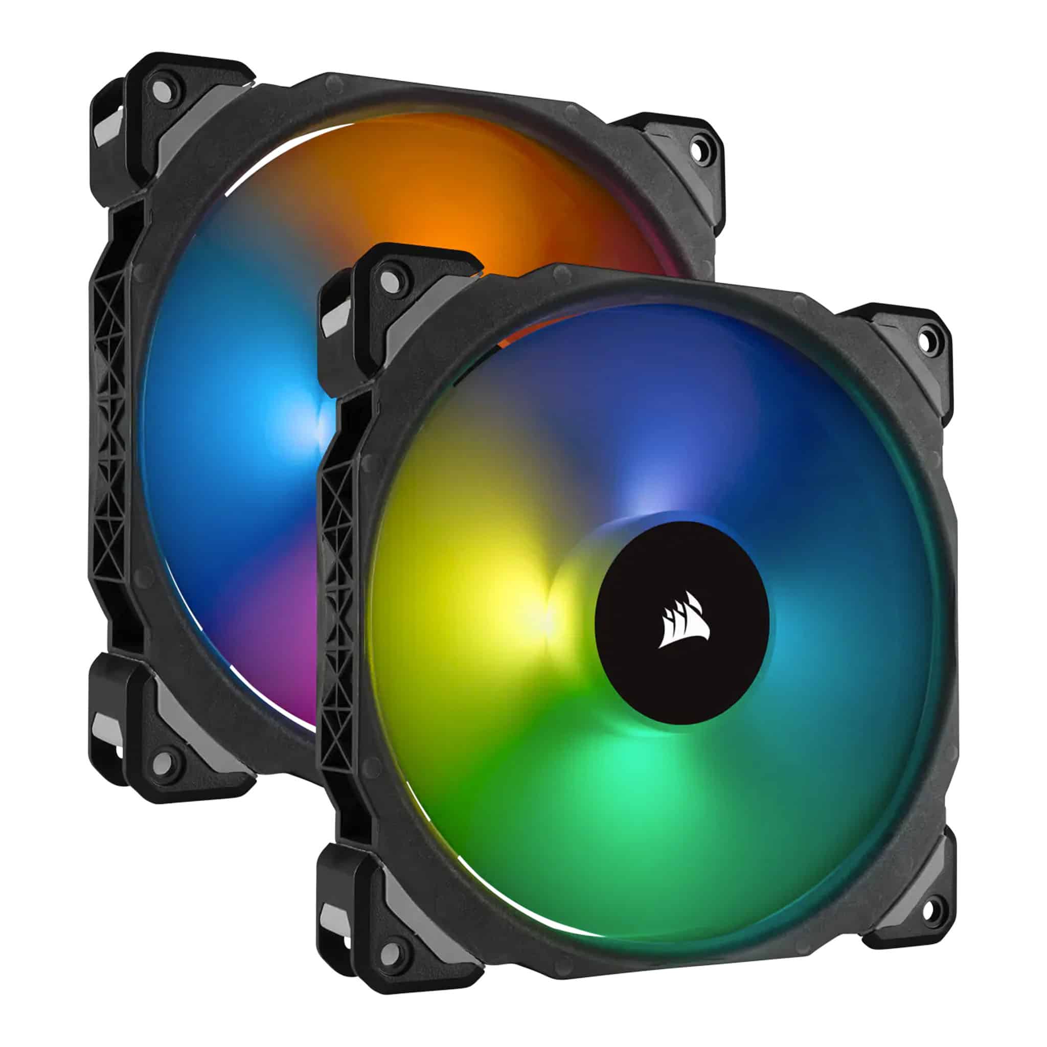 Corsair ML140 PRO RGB LED 140mm PWM Premium Magnetic Levitation Fan – 2 Pack