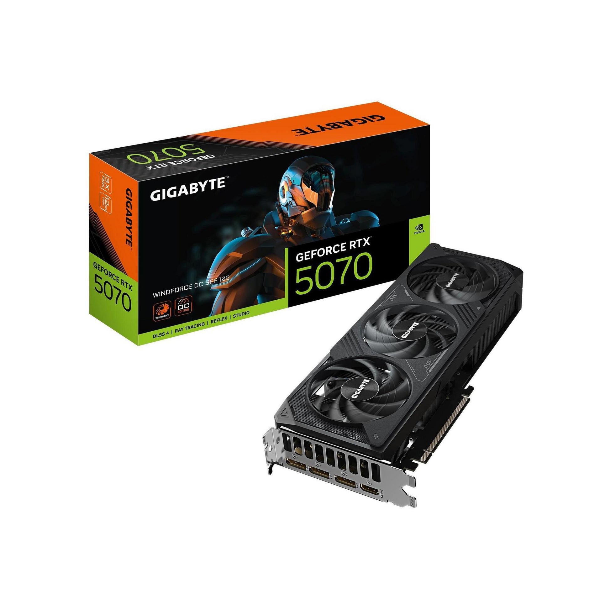 Gigabyte GeForce RTX 5070 WINDFORCE OC SFF 12GB GDDR7 2542MHz Graphics Card