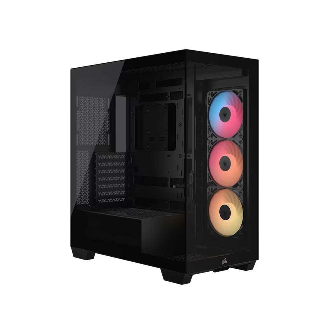 Corsair 3500X RS-R ARGB Mid-Tower PC Case - Black ARGB ATX/E-ATX Tempered Gla...