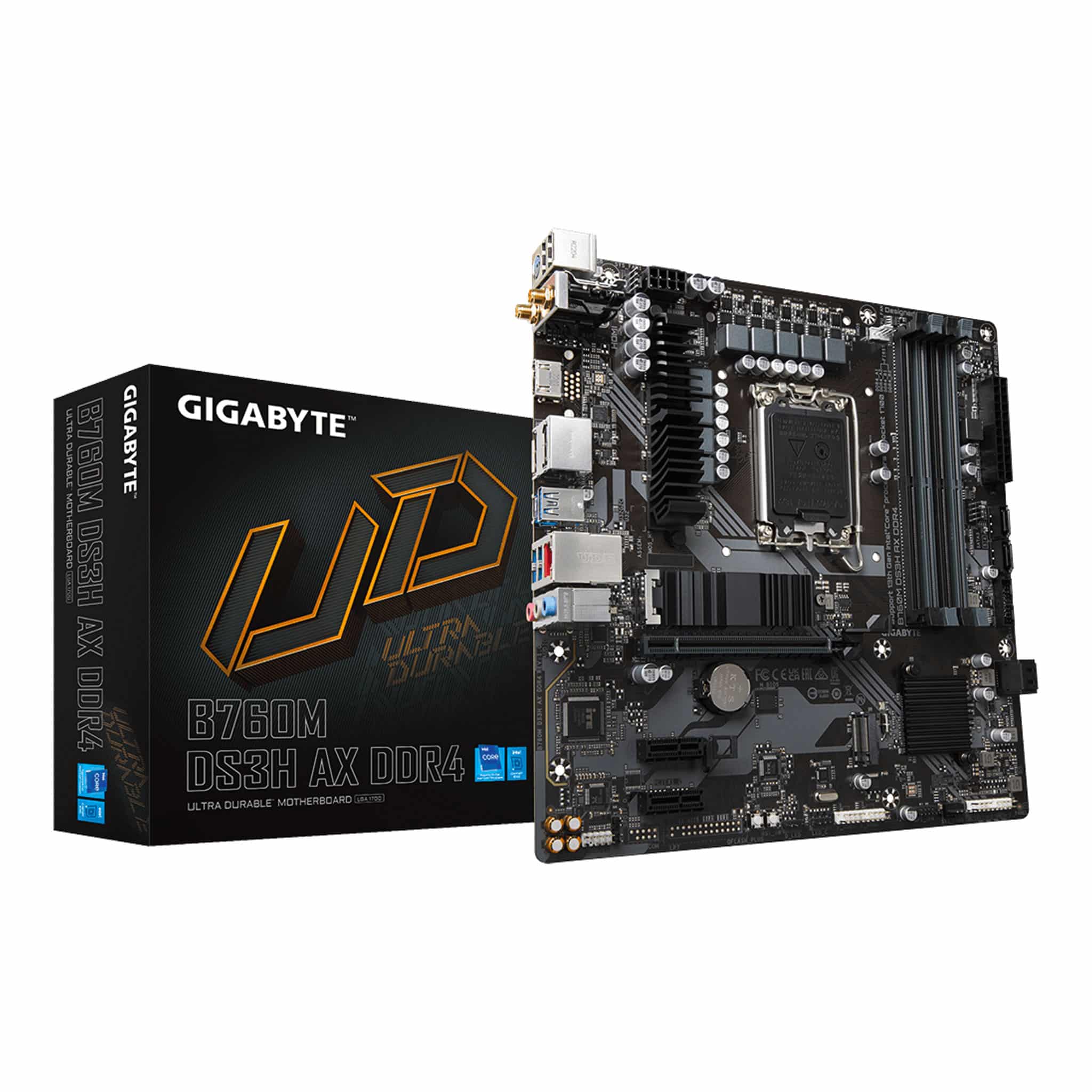 Gigabyte B760M DS3H AX DDR4 LGA 1700 MicroATX Motherboard