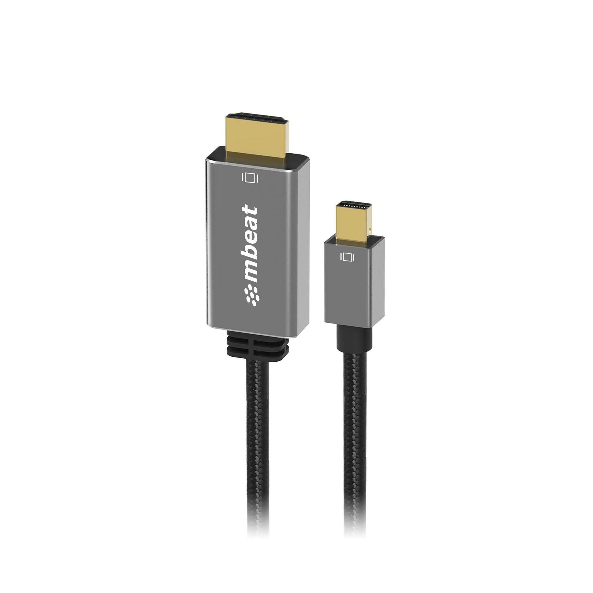 MBEAT Tough Link 1.8m Mini DisplayPort to HDMI Cable Space Grey 4K 60Hz