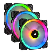 Corsair LL120 RGB 120mm Dual Light Loop RGB LED PWM Fan - 3 Pack with Lighting Node PRO