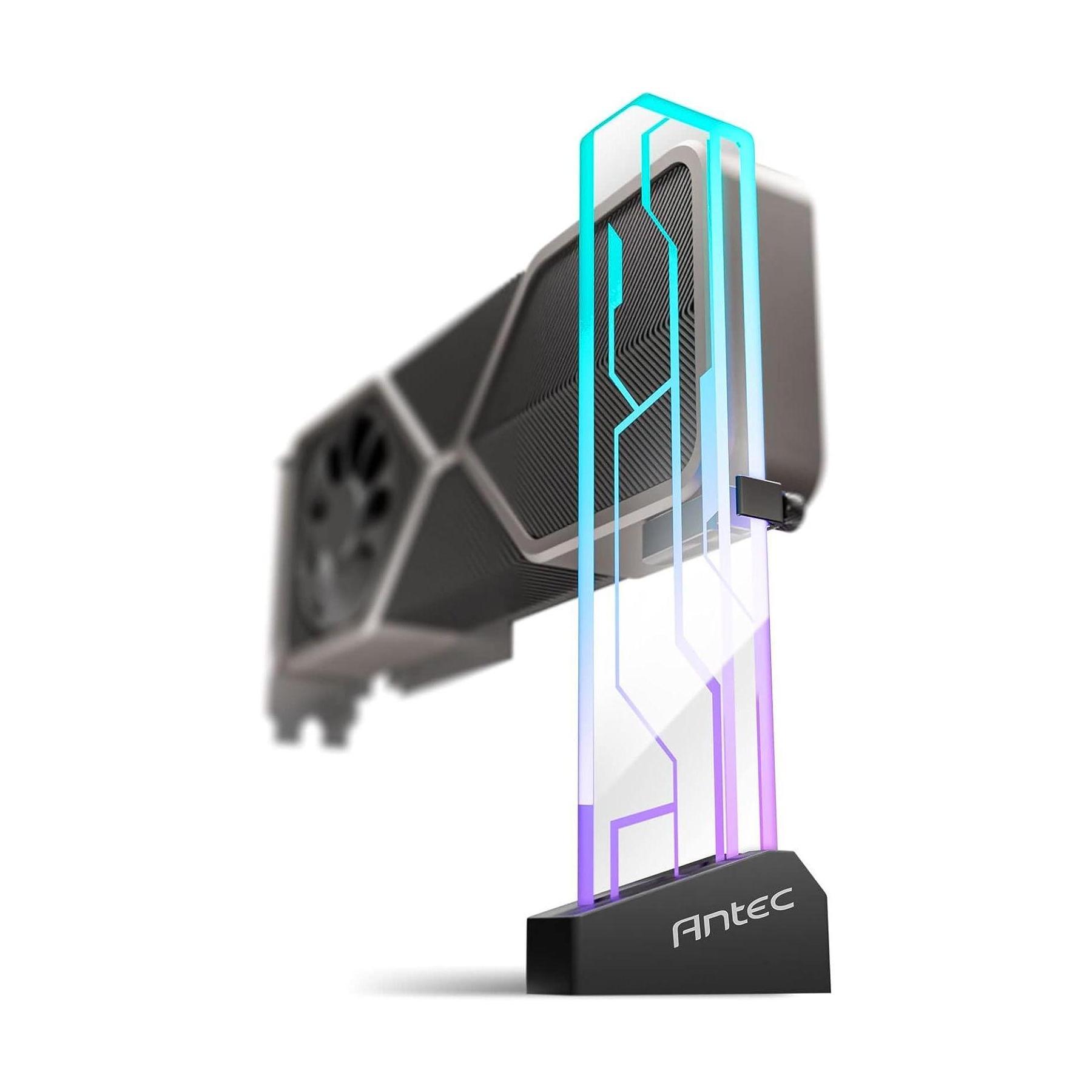 Antec RGB GPU Support Bracket 190mm Addressable RGB 5V 3PIN Black