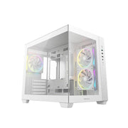 DEEPCOOL CG330 3F WH M-ATX Case USB3.0x1 USB2.0x2 Audio x1 3 PWM ARGB Fans