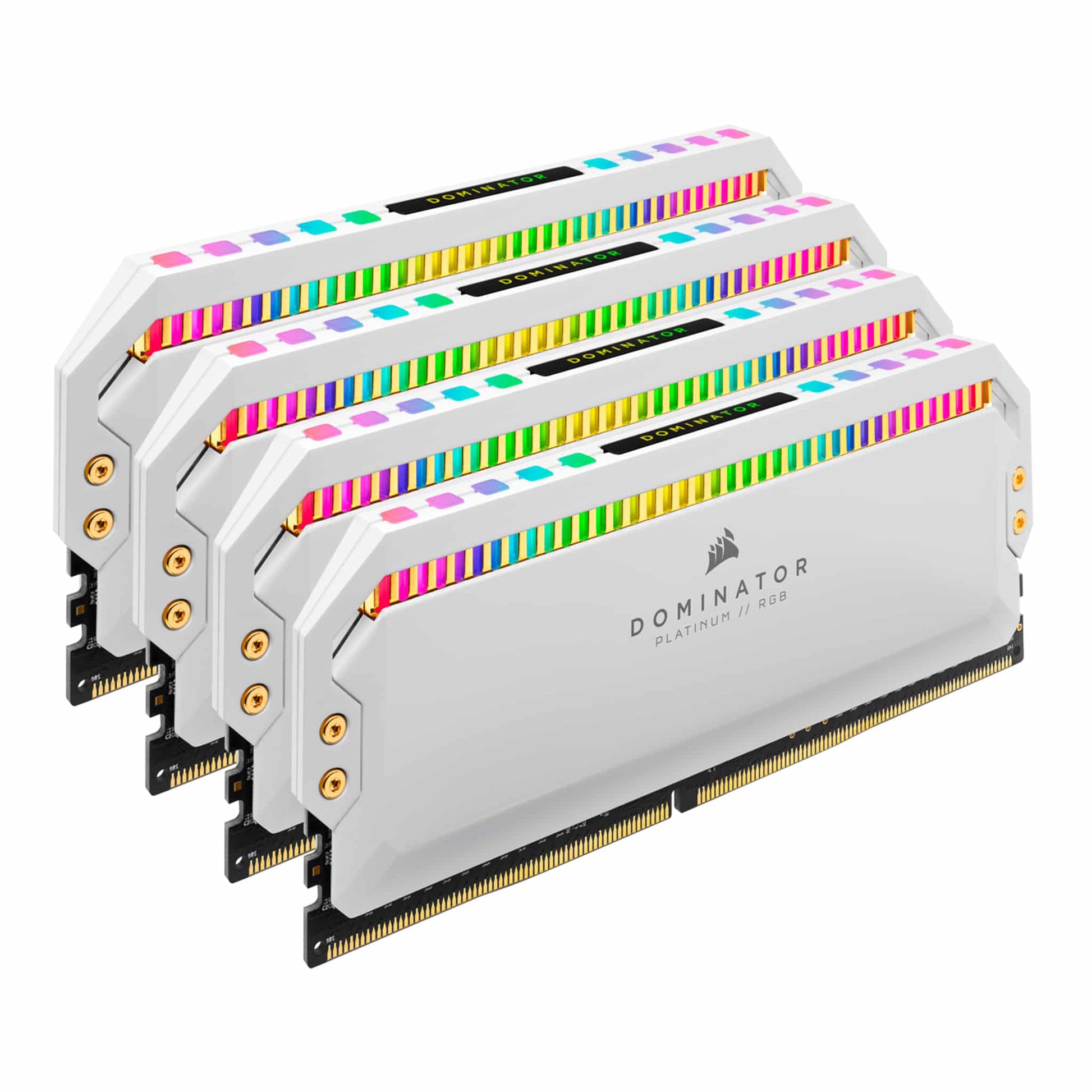 Corsair Dominator Platinum RGB 32GB Kit (4x8GB) DDR4 3600MHz C18 White Desktop Gaming Memory CMT32GX4M4C3600C18W