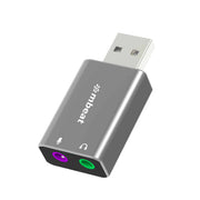 MBEAT Elite USB to 3.5mm Audio Mic Adapter Space Grey