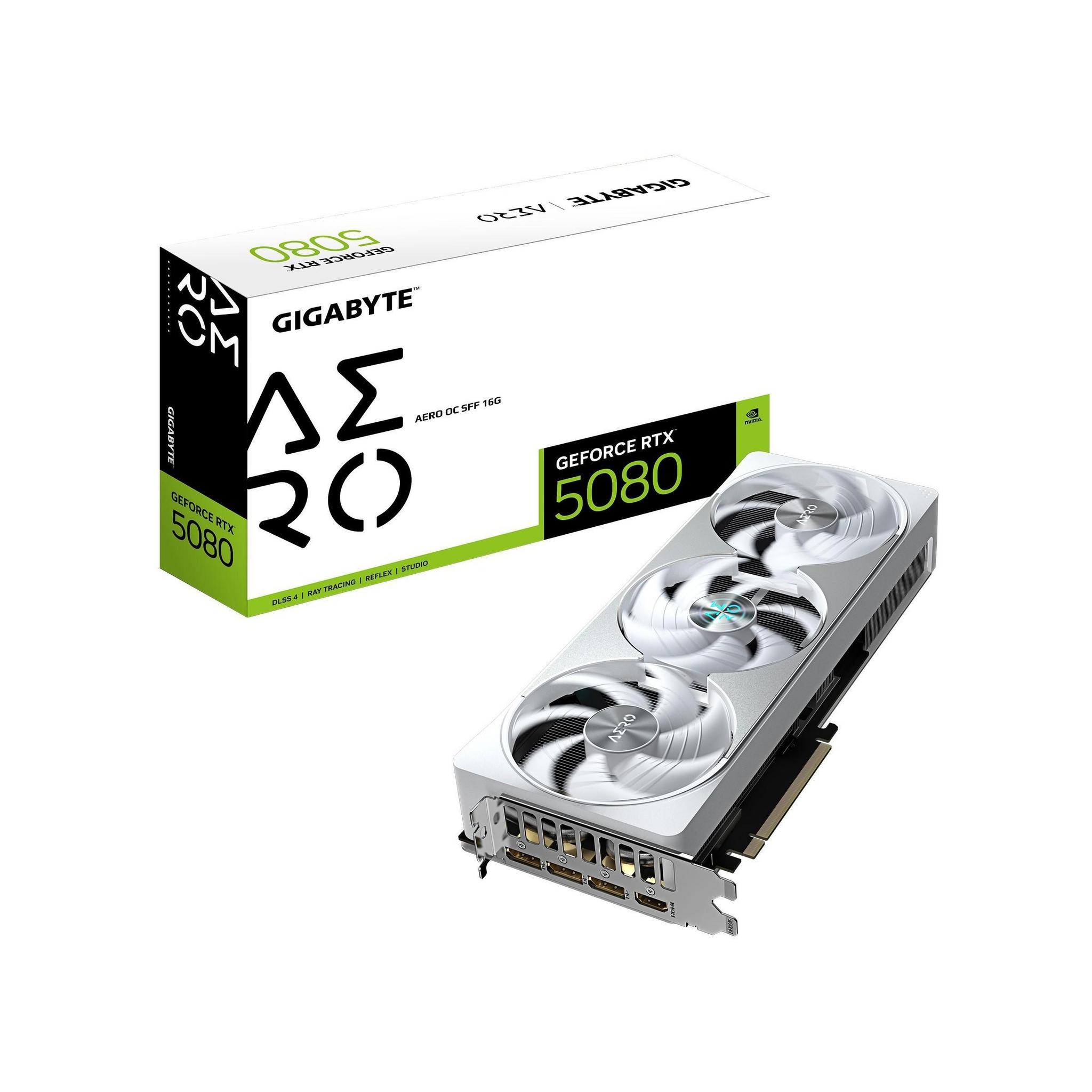 Gigabyte GeForce RTX 5080 AERO OC SFF 16GB GDDR7 2730MHz Graphics Card