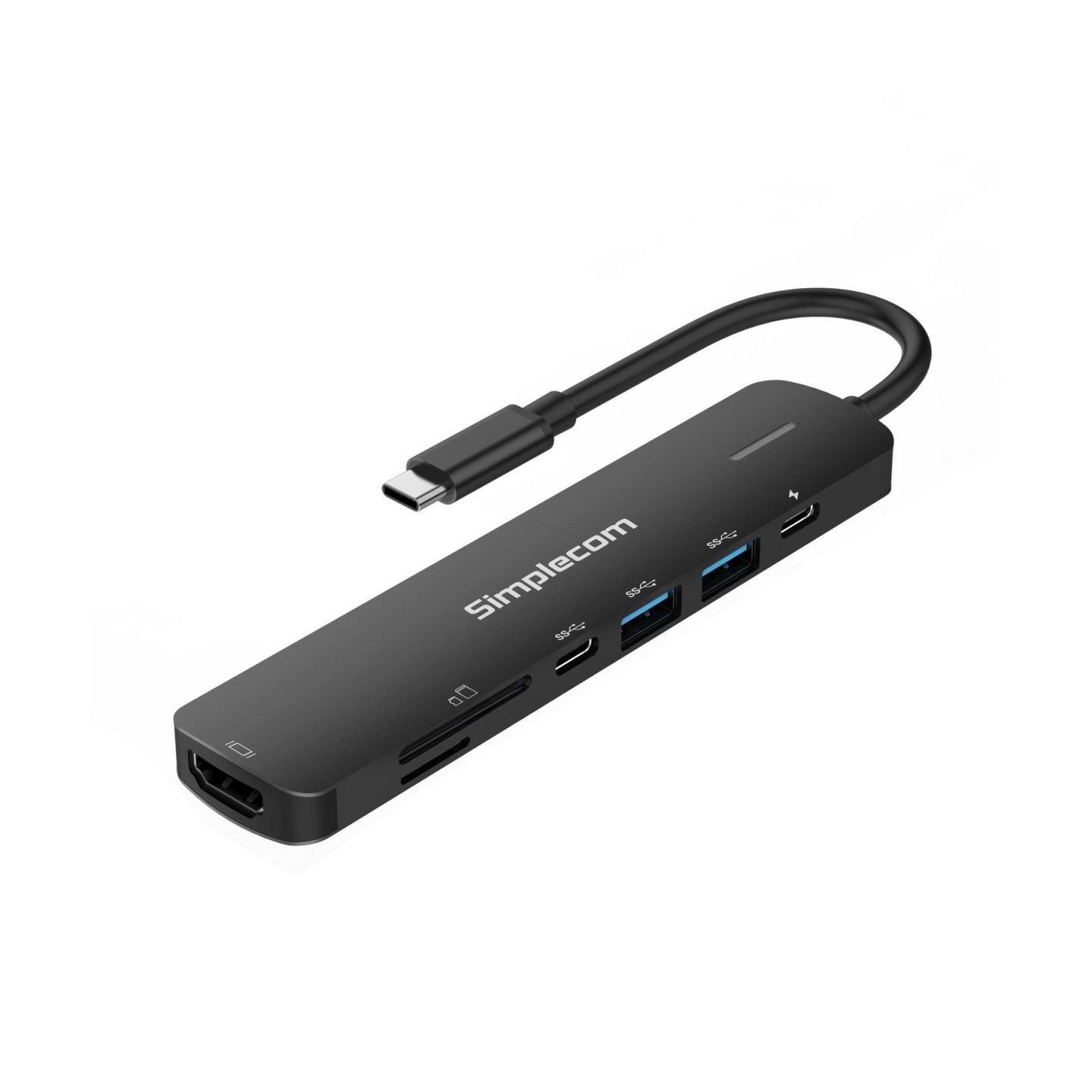 Simplecom CHT570 USB-C 7-in-1 Multiport Hub HDMI 2.0 Docking Station