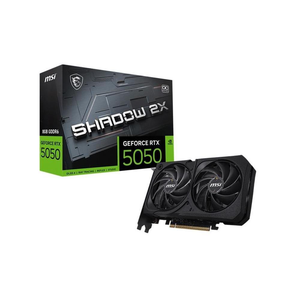 MSI GeForce RTX 5050 8G SHADOW 2X OC 8GB GDDR6 2602MHz Graphics Card