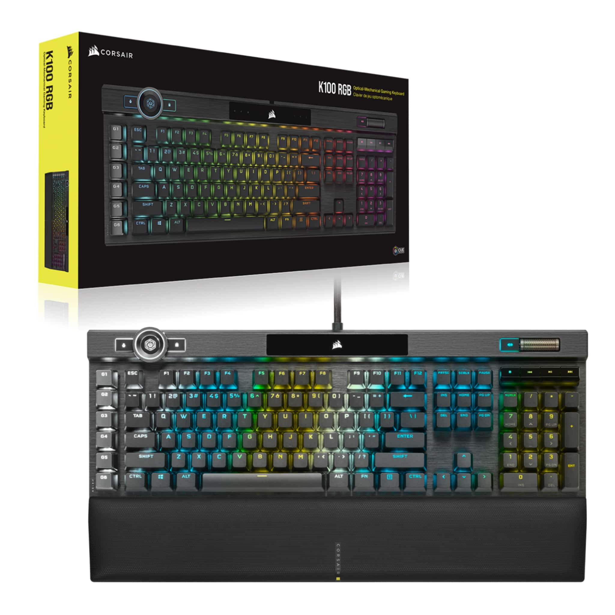 Corsair K100 RGB Black Optical-Mechanical Gaming Keyboard