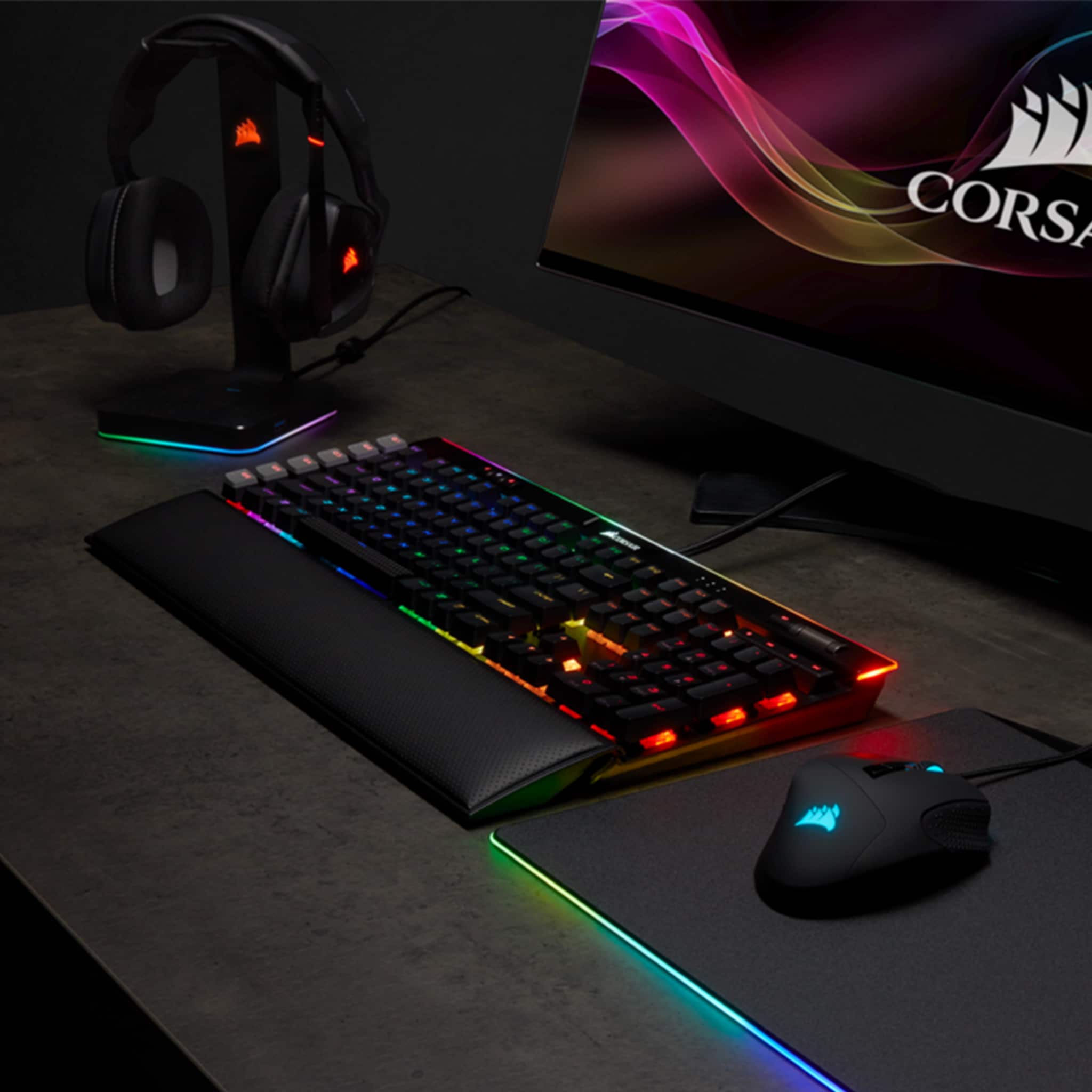 Corsair K95 RGB PLATINUM XT Black Mechanical Gaming Keyboard - Cherry MX Brown