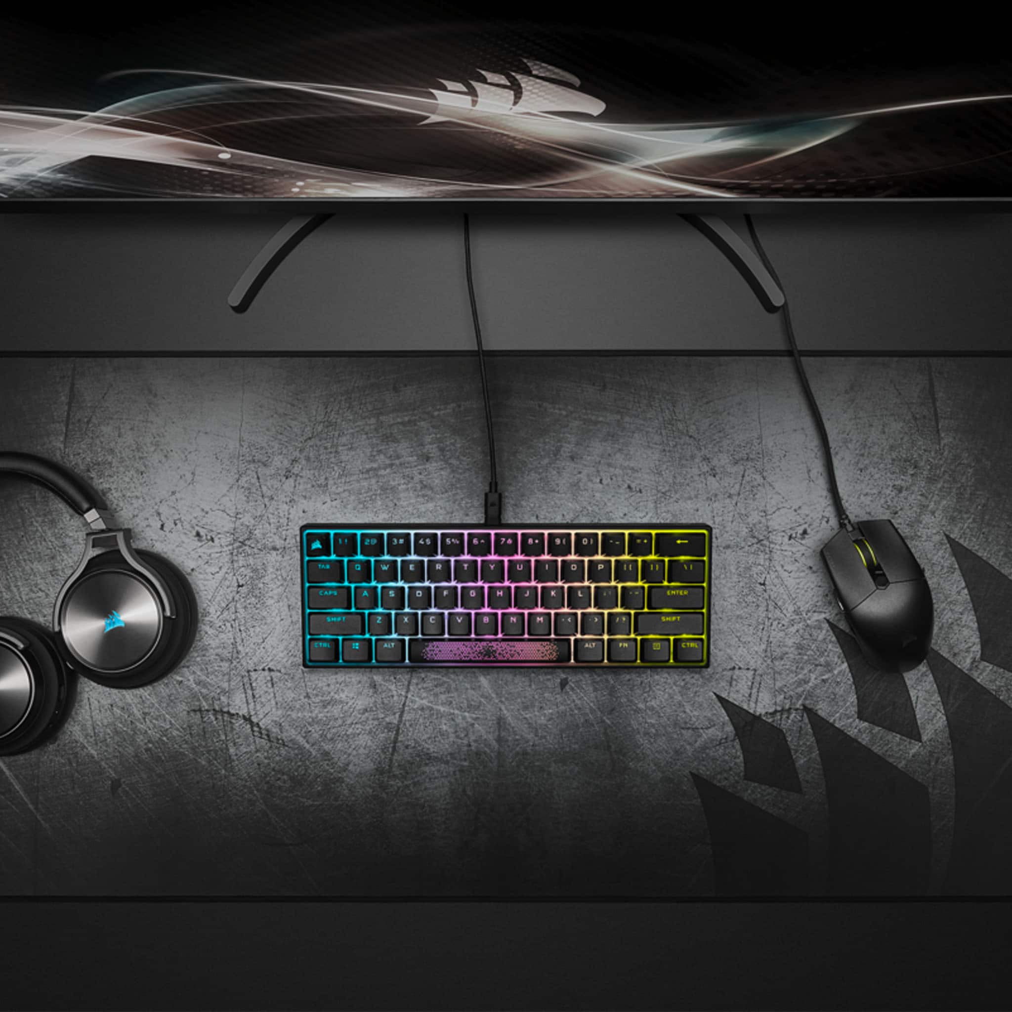 Corsair K65 RGB Mini Black Mechanical Gaming Keyboard