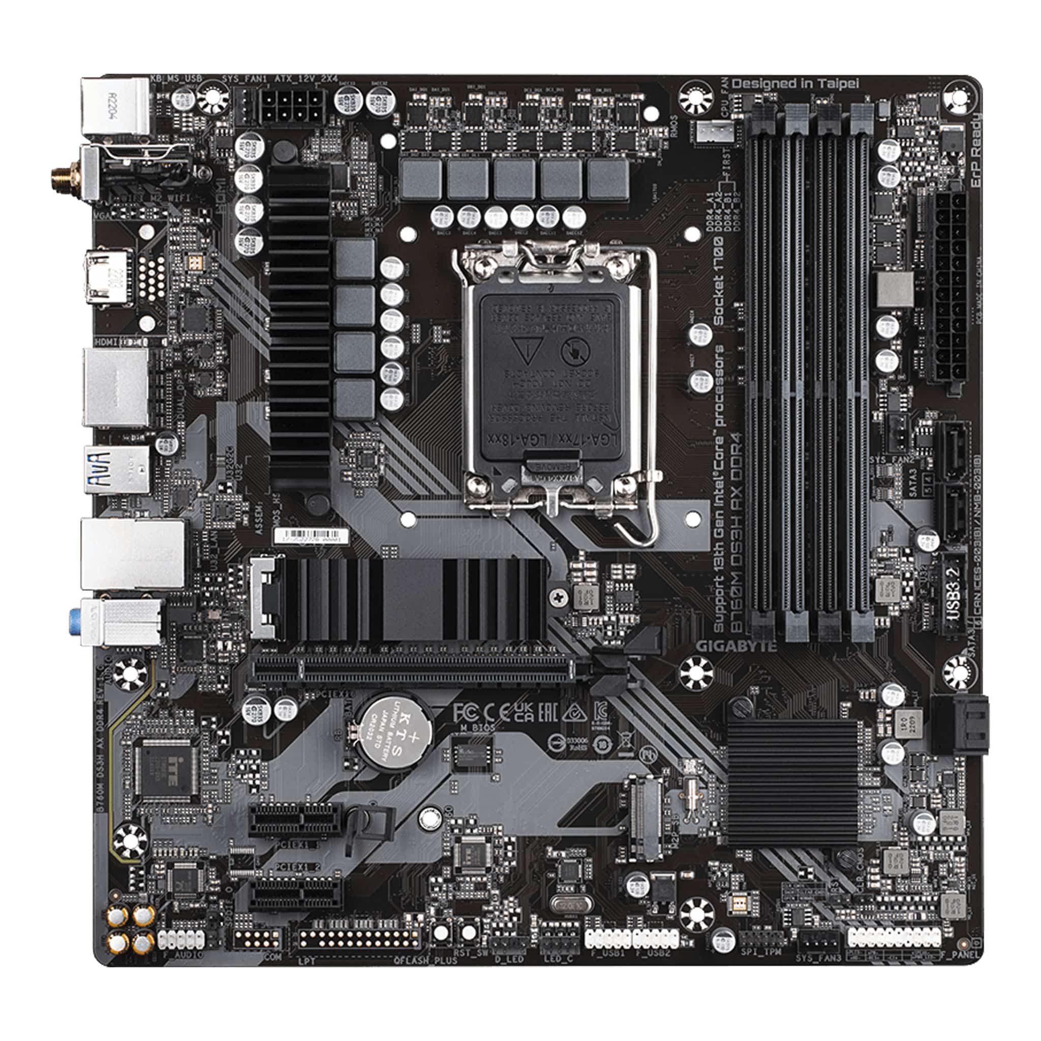 Gigabyte B760M DS3H AX DDR4 LGA 1700 MicroATX Motherboard