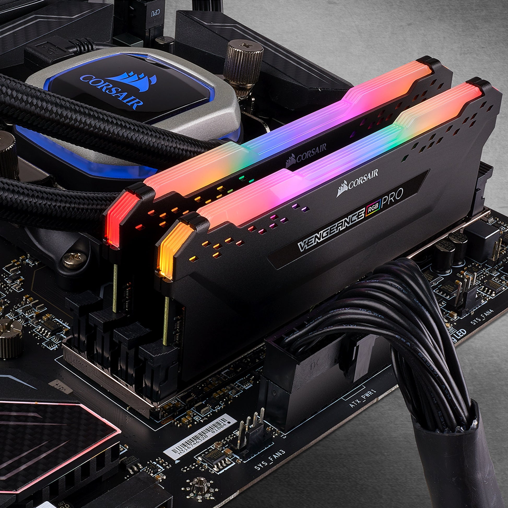 Corsair Vengeance RGB PRO 16GB Kit (2x8GB) DDR4 3466MHz C16 Black Desktop Gaming Memory CMW16GX4M2C3466C16
