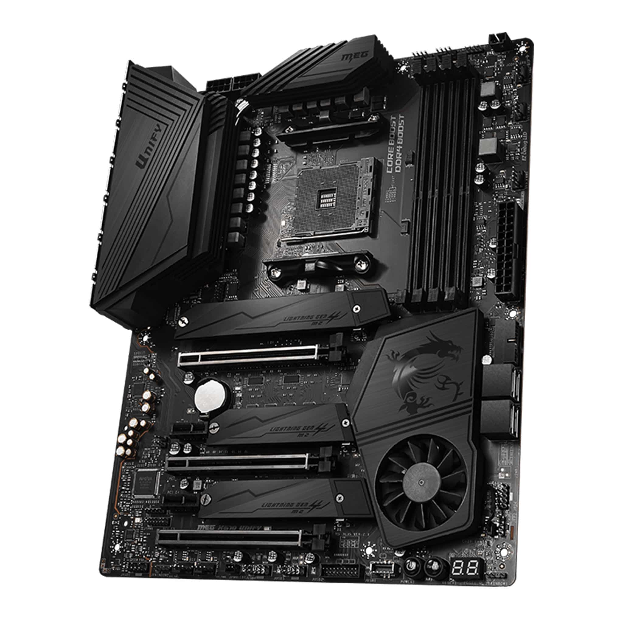 MSI MEG X570 UNIFY PRO Ryzen AM4 AMD All Black ATX Motherboard