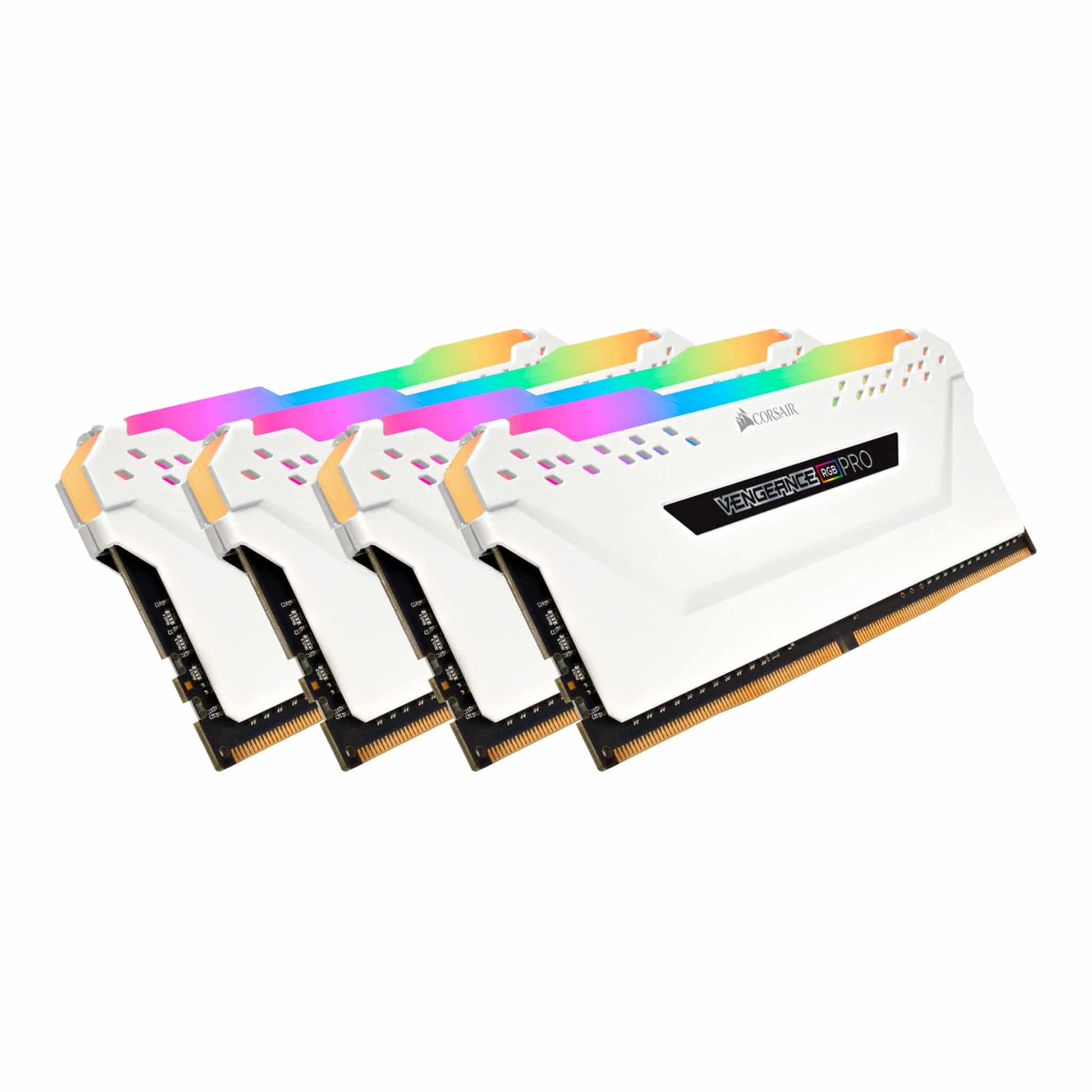 Corsair Vengeance RGB PRO 32GB Kit (4x8GB) DDR4 3600MHz C18 White Desktop Gaming Memory CMW32GX4M4C3600C18W