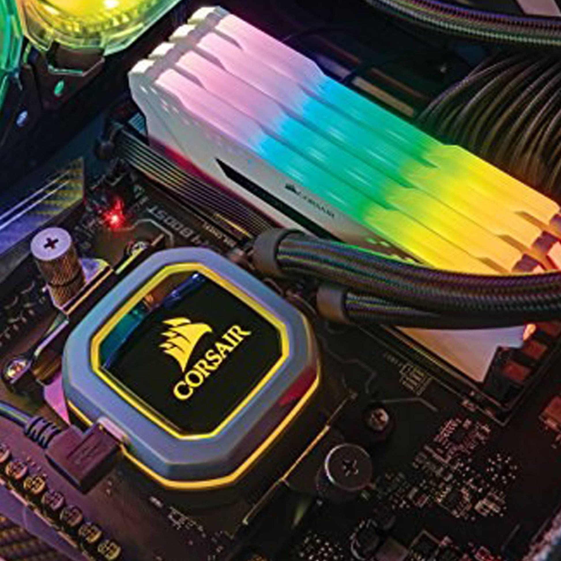 Corsair Vengeance RGB PRO 16GB Kit (2x8GB) DDR4 3200MHz C16 White Desktop Gaming Memory CMW16GX4M2C3200C16W