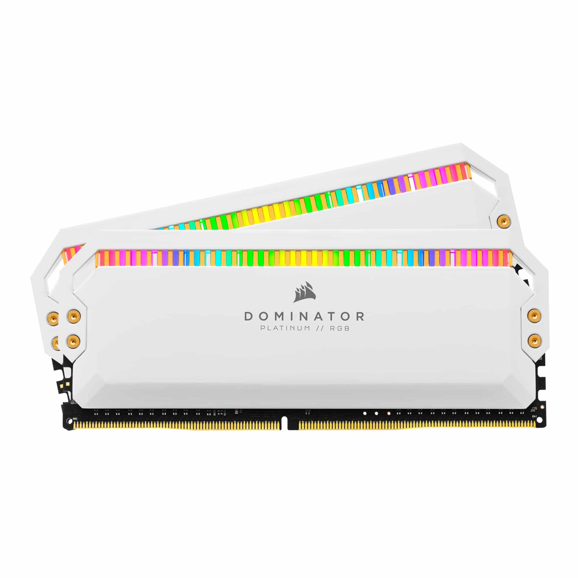 Corsair Dominator Platinum RGB 16GB Kit (2x8GB) DDR4 3200MHz C16 White Desktop Gaming Memory CMT16GX4M2Z3200C16W